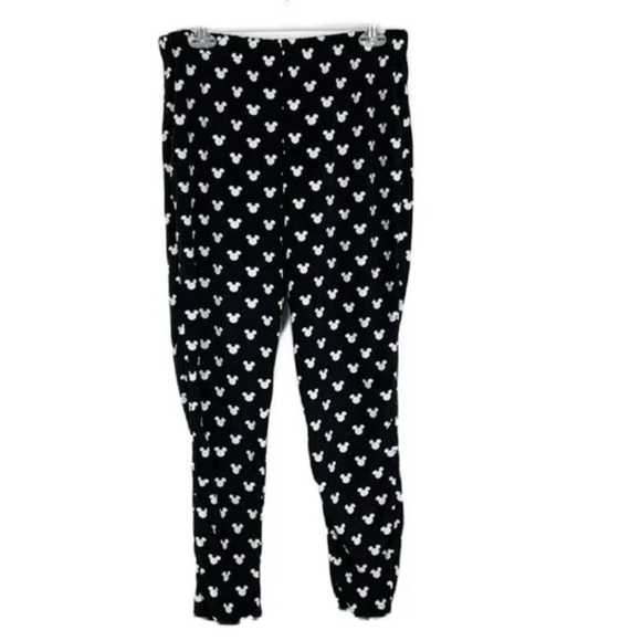 Disney Mickey Mouse Print Black & White Leggings | Soft Stretchy Fit - Picture 2 of 2